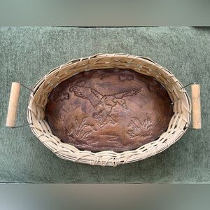 Vintage Handwoven Duck Basket